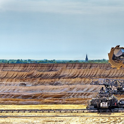 open pit mining team